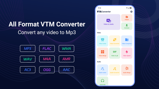 اسکرین شات 1 برنامه Video to Mp3 - Audio Converter