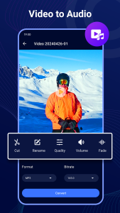 اسکرین شات 2 برنامه Video to Mp3 - Audio Converter