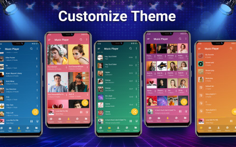 اسکرین شات 2 برنامه Music Player & MP3 -Play Music