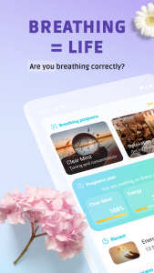 اسکرین شات 1 برنامه Pranaria - Breathing exercises