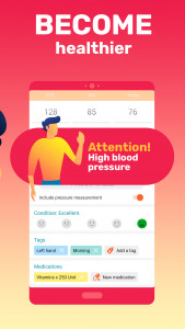 اسکرین شات 4 برنامه Blood Pressure & BP Tracker