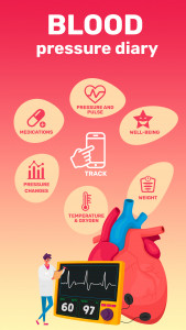 اسکرین شات 1 برنامه Blood Pressure & BP Tracker