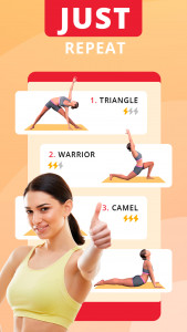 اسکرین شات 3 برنامه Hatha yoga for beginners