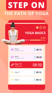 اسکرین شات 5 برنامه Hatha yoga for beginners
