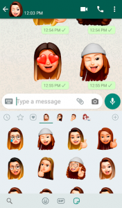 اسکرین شات برنامه Memoji Apple Stickers for Android WhatsApp 2