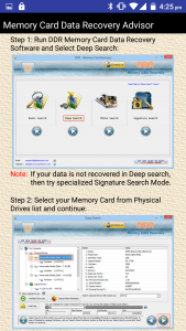 اسکرین شات برنامه Memory Card Data Recovery Help 3