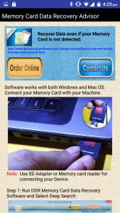 اسکرین شات برنامه Memory Card Data Recovery Help 2