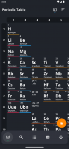 اسکرین شات برنامه Periodic Table 2025: Chemistry 1