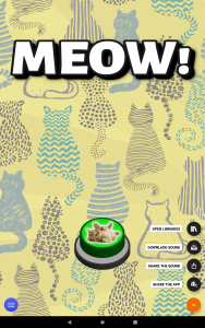 اسکرین شات برنامه Meow Cat Kitten Sound Button 3