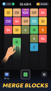 اسکرین شات 1 بازی 2048 Merge Games - M2 Blocks