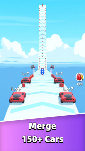 اسکرین شات بازی Merge Car Run - Evolution Race 2