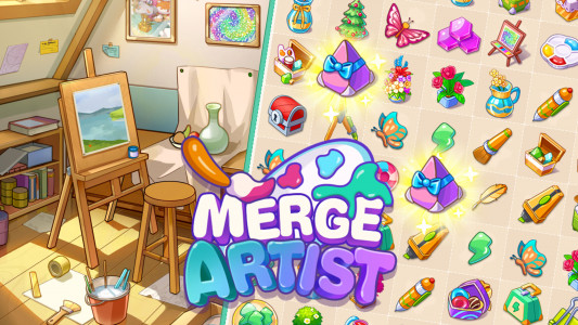 اسکرین شات بازی Merge Artist: Pair Merge Games 1