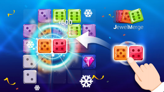 اسکرین شات بازی Jewel Games: Dice Merge Number 8