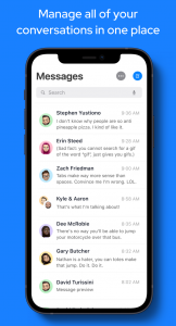 اسکرین شات برنامه Messages OS 17 - Messenger 1