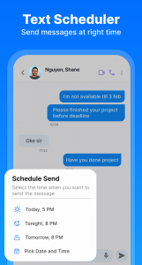 اسکرین شات 3 برنامه Messenger: Text Messages