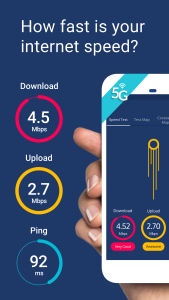 اسکرین شات 1 برنامه Meteor Speed Test 4G, 5G, WiFi