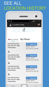 اسکرین شات 2 برنامه OneLocator: GPS Phone Tracker