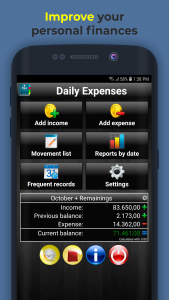 اسکرین شات برنامه Daily Expenses 2 1