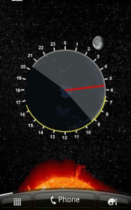 اسکرین شات برنامه Sun and Moon Light Clock 2