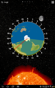 اسکرین شات برنامه Sun and Moon Light Clock 4