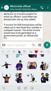 اسکرین شات برنامه Messi Stickers For WhatsApp 3