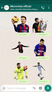 اسکرین شات برنامه Messi Stickers For WhatsApp 6