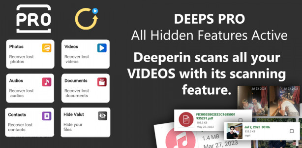 اسکرین شات برنامه Deleted Video Recovery - Deeps 1