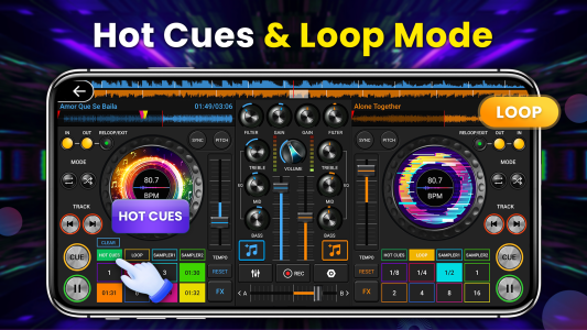 اسکرین شات 4 برنامه DJ Music Mixer - 3D DJ Player