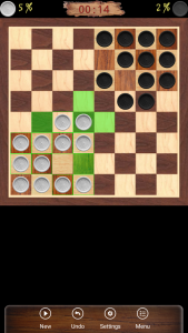 اسکرین شات 1 بازی Ugolki - Checkers - Dama