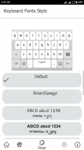 اسکرین شات برنامه K keyboard - Myanmar 7