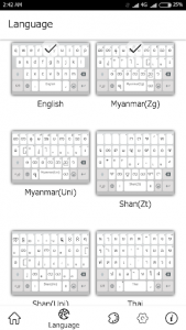اسکرین شات برنامه K keyboard - Myanmar 3