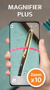 اسکرین شات 1 برنامه Magnifier Plus with Flashlight