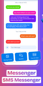 اسکرین شات 4 برنامه Messenger - SMS Short Messages