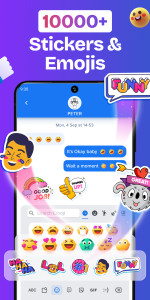 اسکرین شات 5 برنامه Messenger - SMS Short Messages