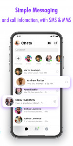 اسکرین شات برنامه iMessenger: Messenger MMS, SMS 4