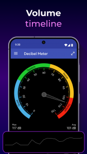 اسکرین شات 3 برنامه Decibel Meter: Sound Meter App