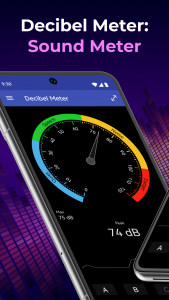 اسکرین شات 1 برنامه Decibel Meter: Sound Meter App