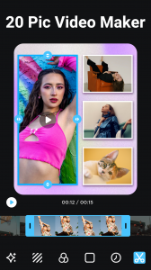 اسکرین شات 2 برنامه Pic Collage Maker - Foto Grid