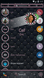 اسکرین شات برنامه Theme Dialer JewelPink Diamond 5