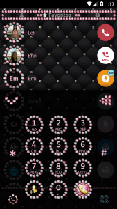 اسکرین شات برنامه Theme Dialer JewelPink Diamond 2
