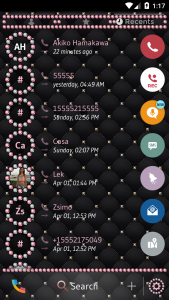 اسکرین شات برنامه Theme Dialer JewelPink Diamond 4