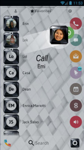 اسکرین شات برنامه Theme Dialer Black White Gems 5