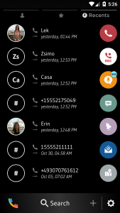 اسکرین شات برنامه Theme Dialer Black White 4