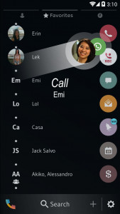 اسکرین شات برنامه Theme Dialer Flat Black White 5