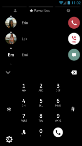 اسکرین شات برنامه Theme Dialer Flat Black White 2