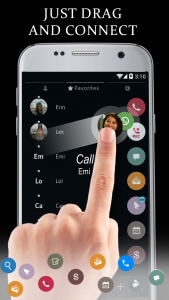 اسکرین شات برنامه Theme Dialer Flat Black White 3