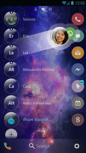 اسکرین شات برنامه Theme Dialer Galaxy Glass 5
