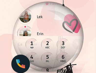 اسکرین شات برنامه Theme Dialer Glass Paris 6