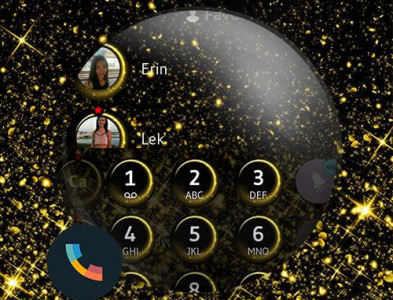 اسکرین شات برنامه Theme Dialer Gold Stardust 6