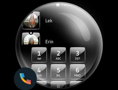 اسکرین شات برنامه Theme Dialer Gloss Black 6